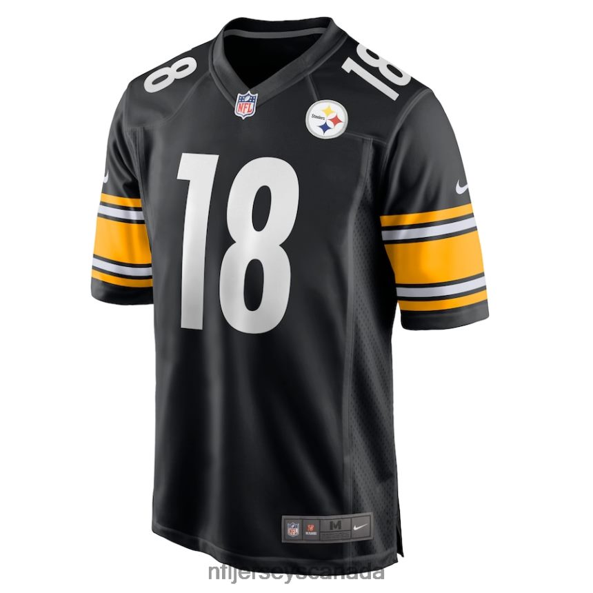 Men Pittsburgh Steelers Diontae Johnson Nike Black Game Team Jersey Clothing NFL TBXFR65353