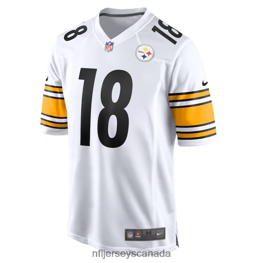 Men Pittsburgh Steelers Diontae Johnson Nike White Game Player Jersey Clothing NFL TBXFR64017