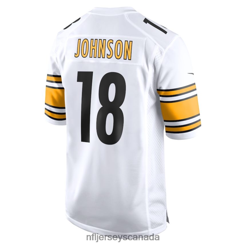 Men Pittsburgh Steelers Diontae Johnson Nike White Game Player Jersey Clothing NFL TBXFR64017