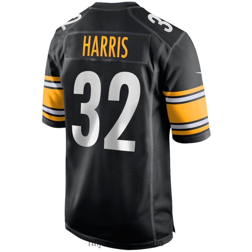 Men Pittsburgh Steelers Franco Harris Nike Black Game Retired Player Jersey Clothing NFL TBXFR6140