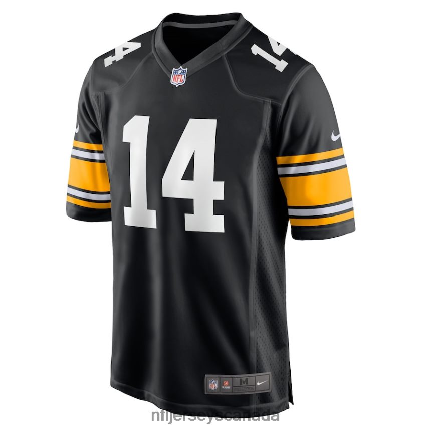 Men Pittsburgh Steelers George Pickens Nike Black Alternate Game Player Jersey Clothing NFL TBXFR6171