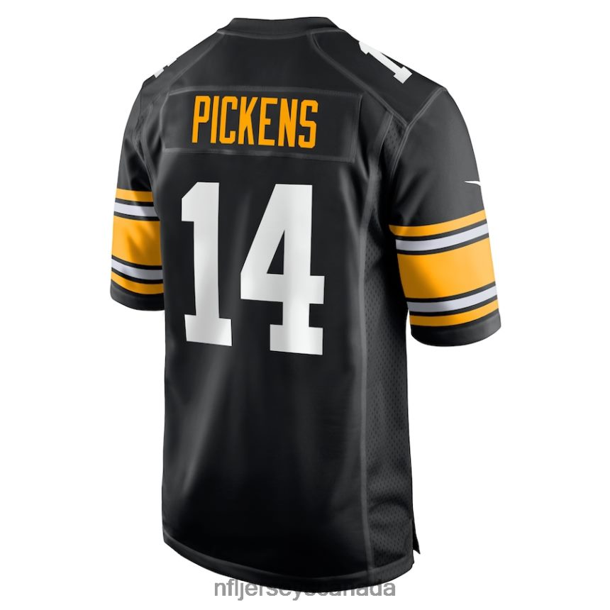 Men Pittsburgh Steelers George Pickens Nike Black Alternate Game Player Jersey Clothing NFL TBXFR6171