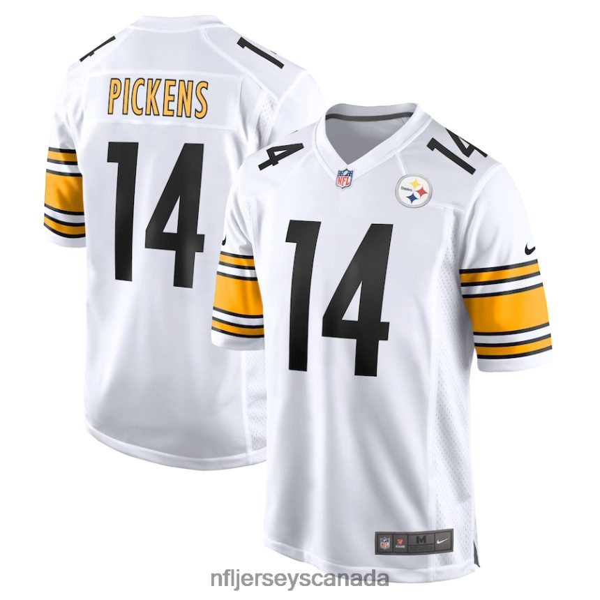 Men Pittsburgh Steelers George Pickens Nike White Game Player Jersey Clothing NFL TBXFR6217