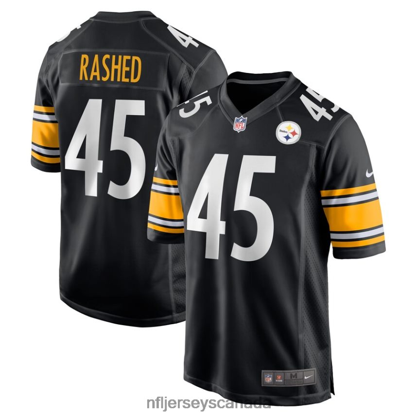 Men Pittsburgh Steelers Hamilcar Rashed Jr Nike Black Game Player Jersey Clothing NFL TBXFR66318