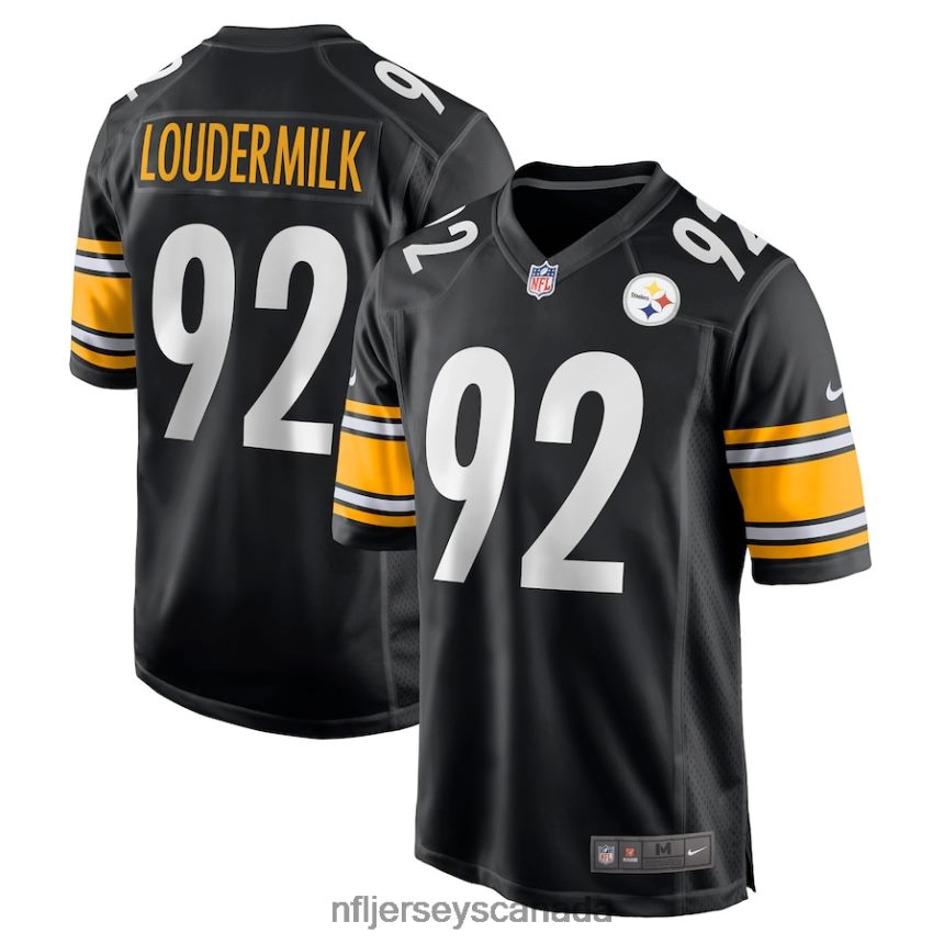 Men Pittsburgh Steelers Isaiahh Loudermilk Nike Black Game Jersey Clothing NFL TBXFR65928