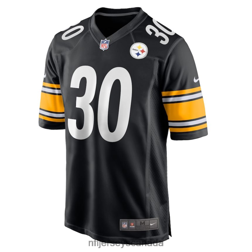 Men Pittsburgh Steelers Jaylen Warren Nike Black Game Player Jersey Clothing NFL TBXFR61266