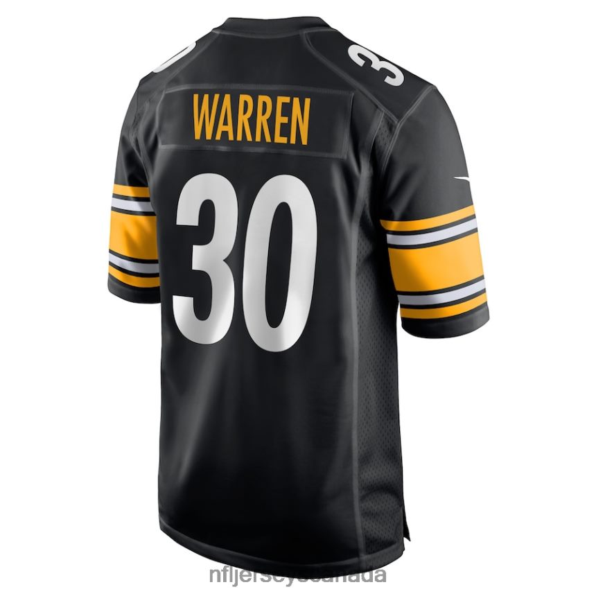Men Pittsburgh Steelers Jaylen Warren Nike Black Game Player Jersey Clothing NFL TBXFR61266