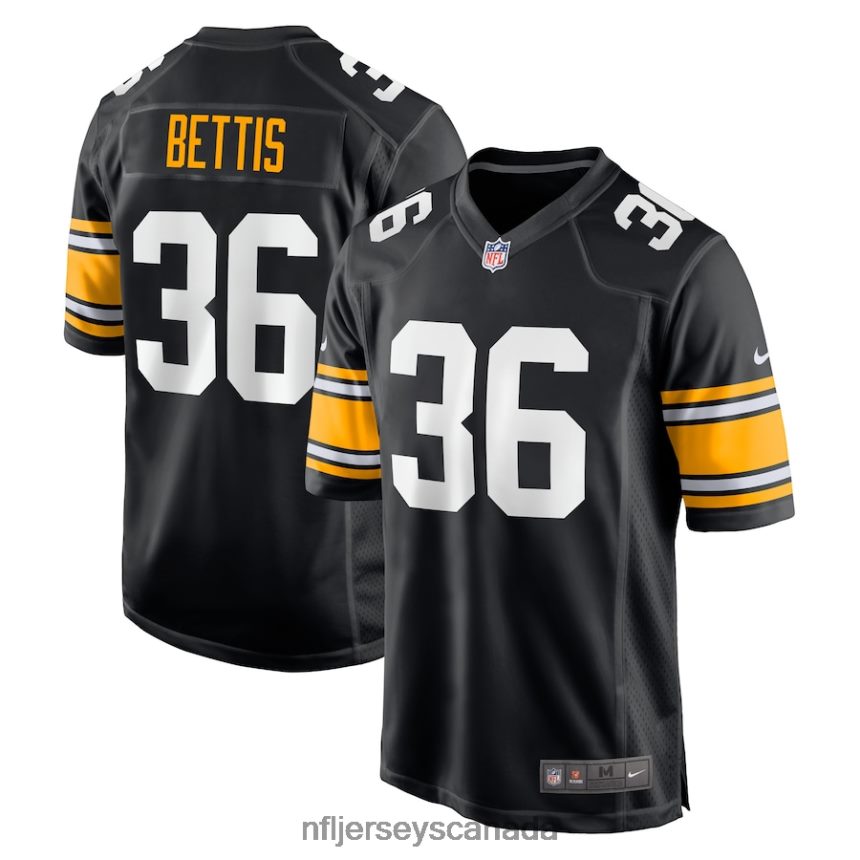Men Pittsburgh Steelers Jerome Bettis Nike Black Retired Player Jersey Clothing NFL TBXFR6420