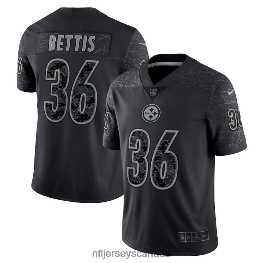 Men Pittsburgh Steelers Jerome Bettis Nike Black Retired Player RFLCTV Limited Jersey Clothing NFL TBXFR6887