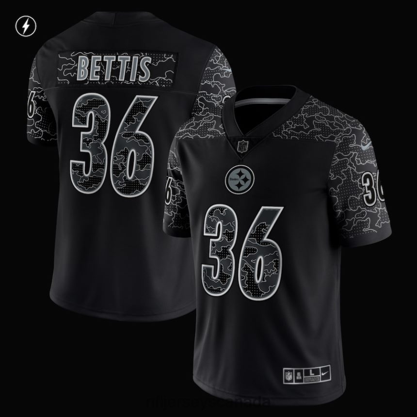 Men Pittsburgh Steelers Jerome Bettis Nike Black Retired Player RFLCTV Limited Jersey Clothing NFL TBXFR6887