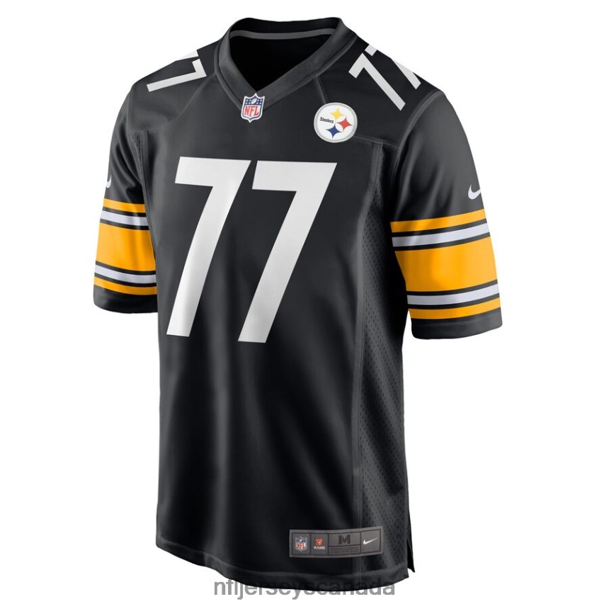 Men Pittsburgh Steelers Jesse Davis Nike Black Game Player Jersey Clothing NFL TBXFR66007