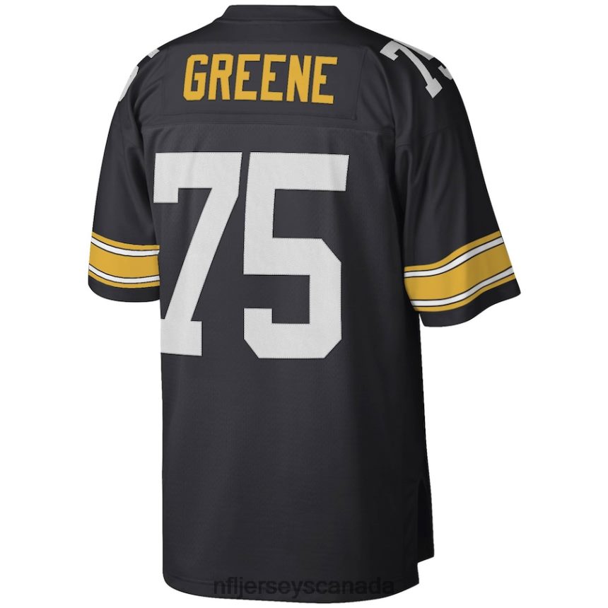 Men Pittsburgh Steelers Joe Greene Mitchell  Ness Black Legacy Replica Jersey Clothing NFL TBXFR62377