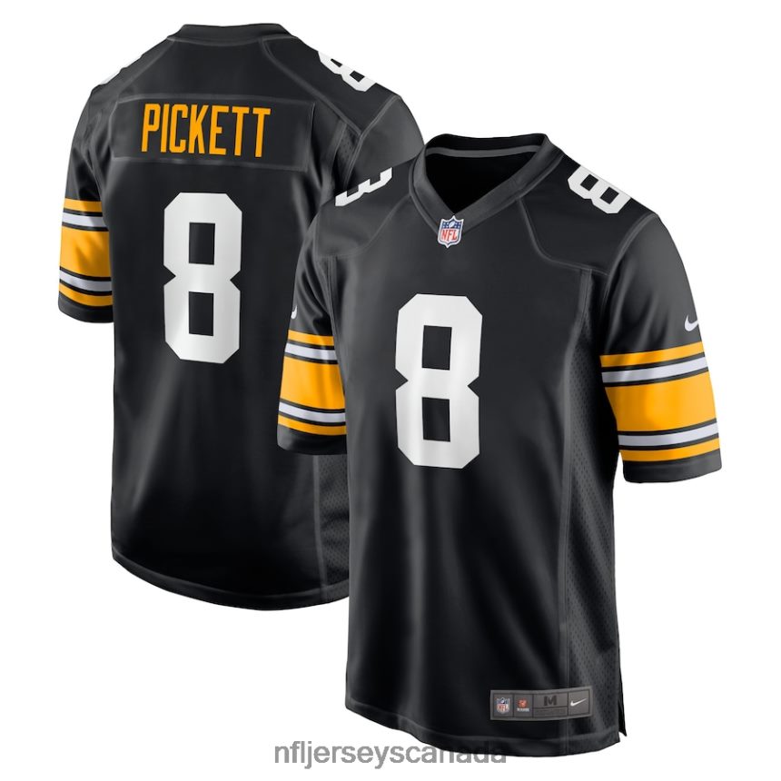 Men Pittsburgh Steelers Kenny Pickett Nike Black Player Alternate Game Jersey Clothing NFL TBXFR6175
