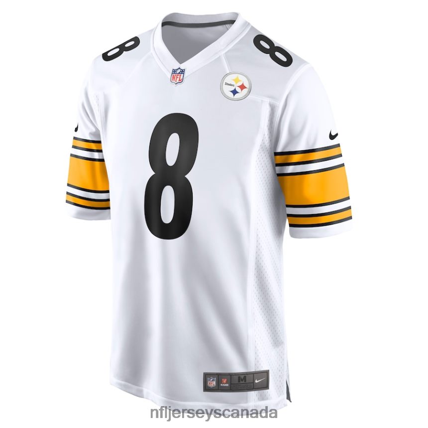 Men Pittsburgh Steelers Kenny Pickett Nike White Player Game Jersey Clothing NFL TBXFR6130