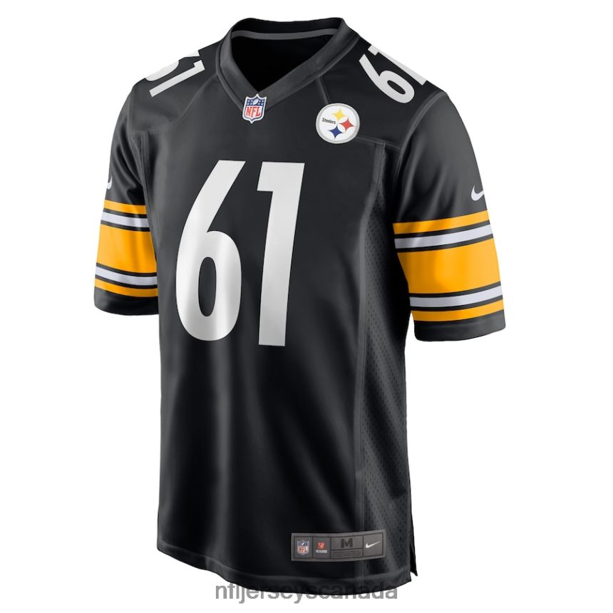 Men Pittsburgh Steelers Mason Cole Nike Black Game Player Jersey Clothing NFL TBXFR66139