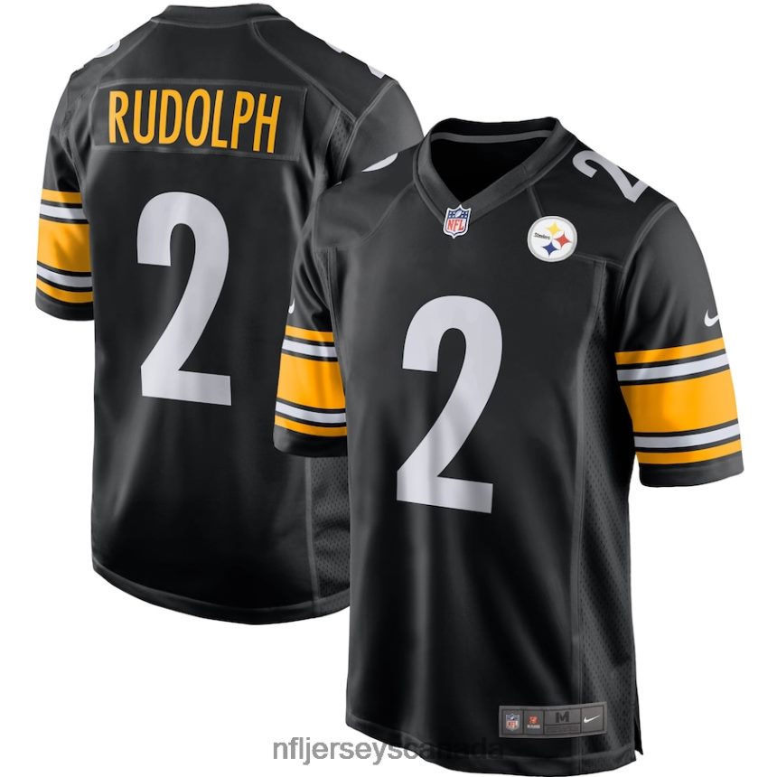 Men Pittsburgh Steelers Mason Rudolph Nike Black Game Player Jersey Clothing NFL TBXFR65074