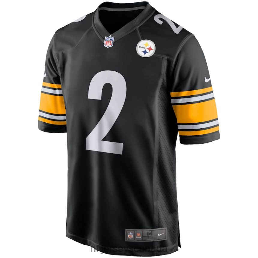 Men Pittsburgh Steelers Mason Rudolph Nike Black Game Player Jersey Clothing NFL TBXFR65074
