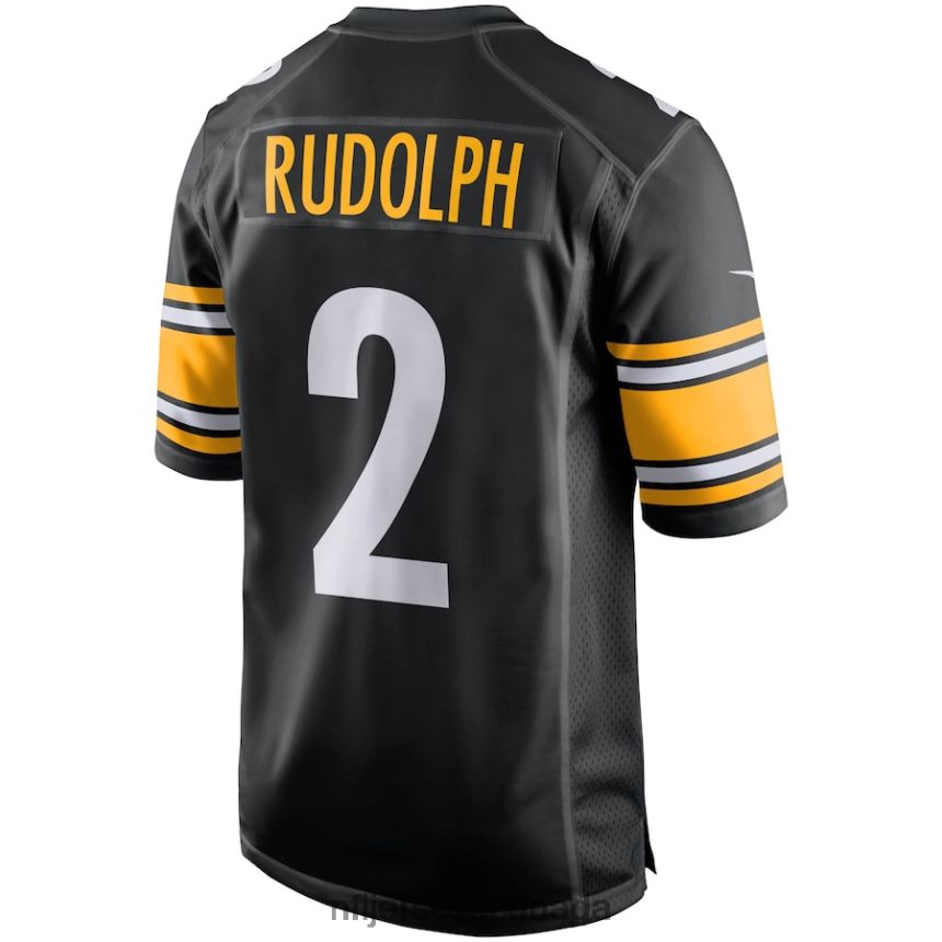 Men Pittsburgh Steelers Mason Rudolph Nike Black Game Player Jersey Clothing NFL TBXFR65074
