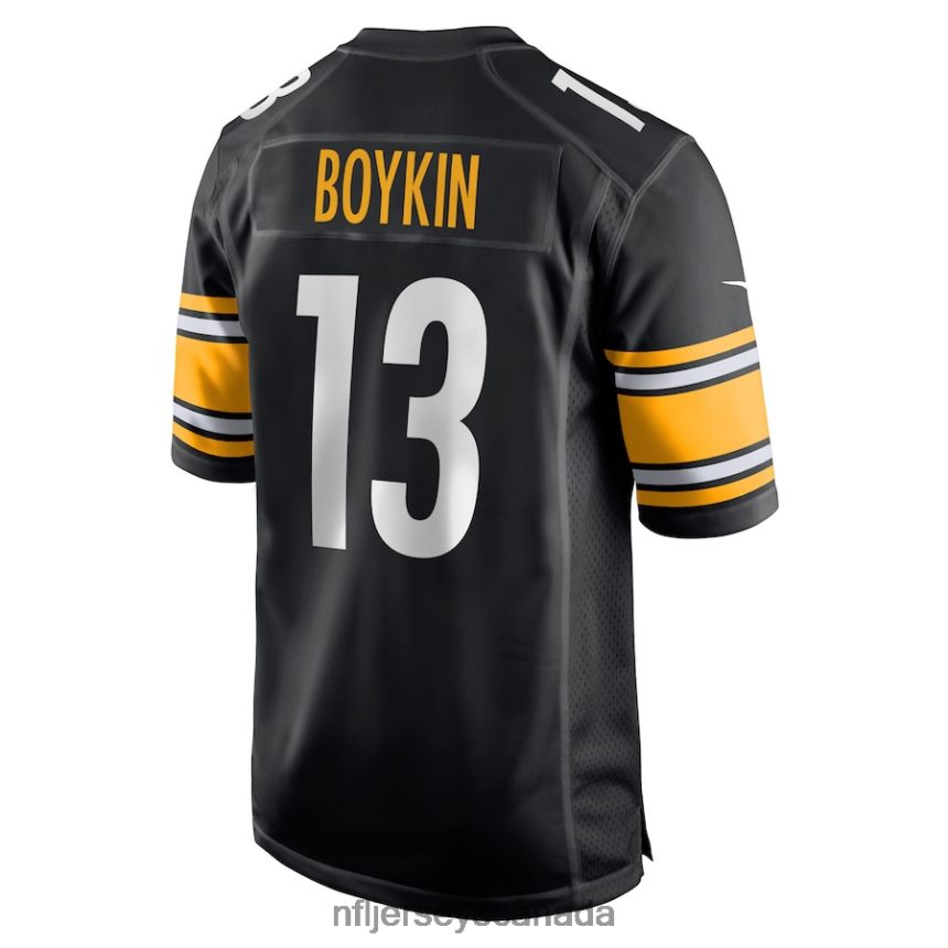 Men Pittsburgh Steelers Miles Boykin Nike Black Game Player Jersey Clothing NFL TBXFR66812