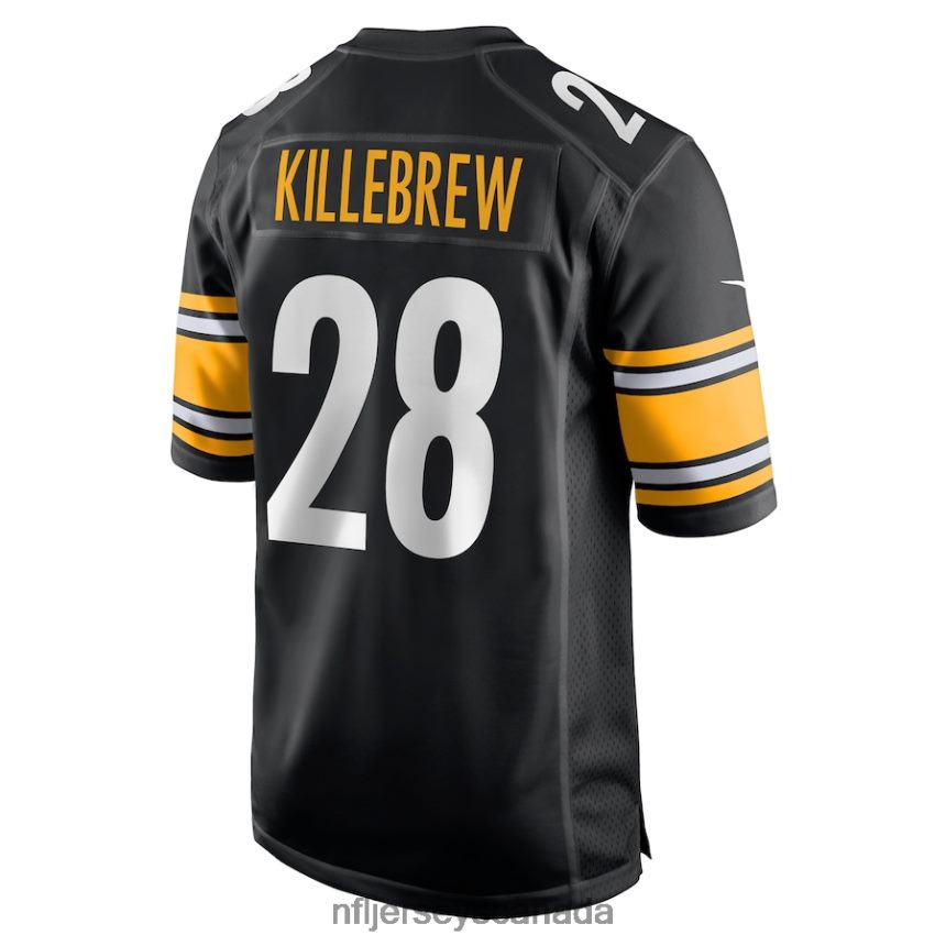 Men Pittsburgh Steelers Miles Killebrew Nike Black Game Jersey Clothing NFL TBXFR65895