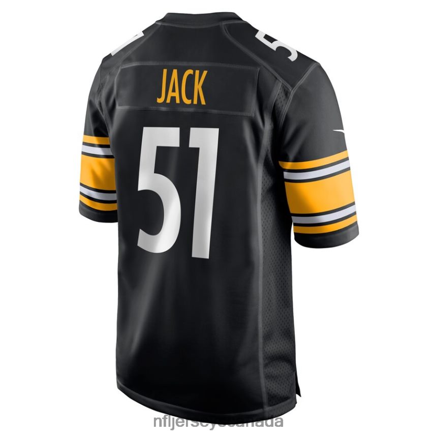 Men Pittsburgh Steelers Myles Jack Nike Black Game Player Jersey Clothing NFL TBXFR64106