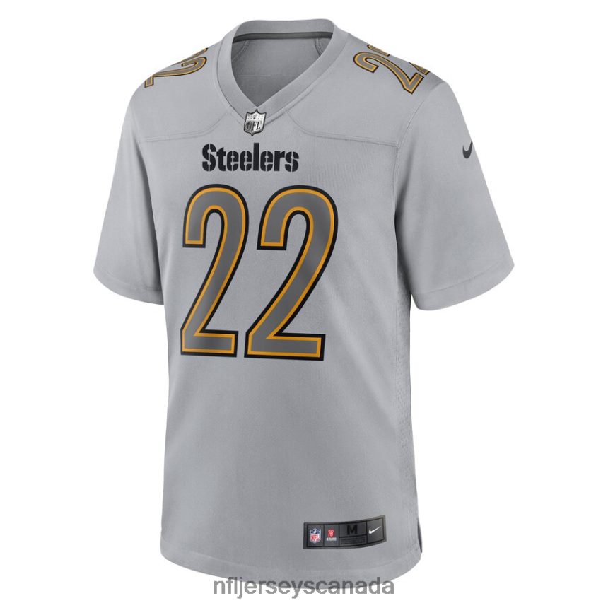Men Pittsburgh Steelers Najee Harris Nike Gray Atmosphere Fashion Game Jersey Clothing NFL TBXFR61735
