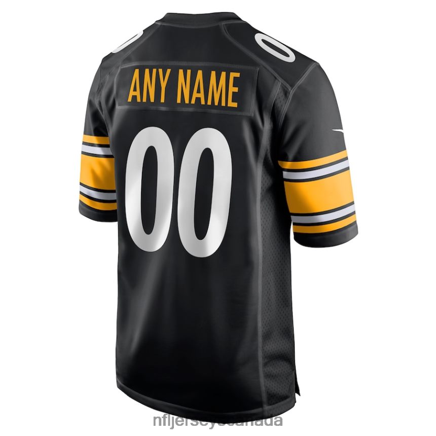 Men Pittsburgh Steelers Nike Black Game Custom Player Jersey Clothing NFL TBXFR61130