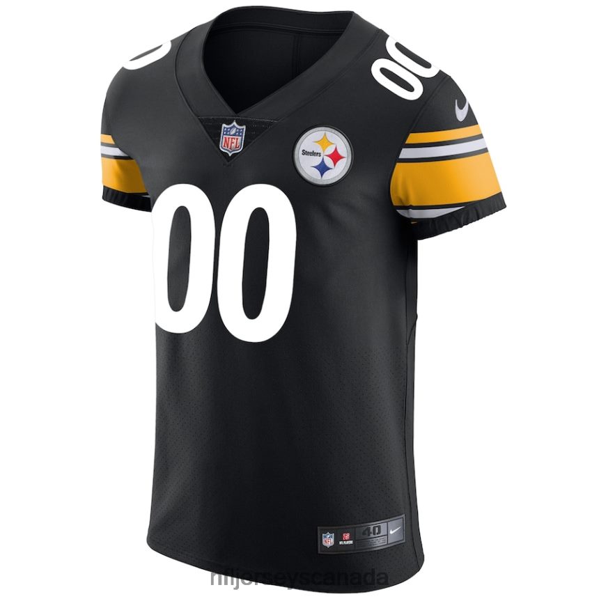 Men Pittsburgh Steelers Nike Black Vapor Untouchable Custom Elite Jersey Clothing NFL TBXFR6601