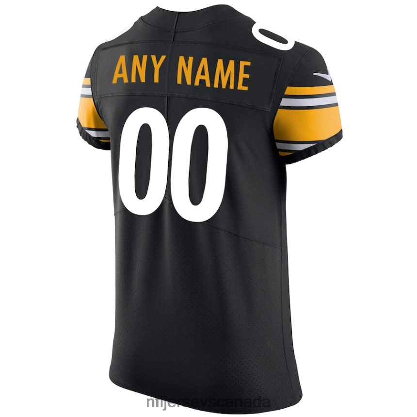 Men Pittsburgh Steelers Nike Black Vapor Untouchable Custom Elite Jersey Clothing NFL TBXFR6601