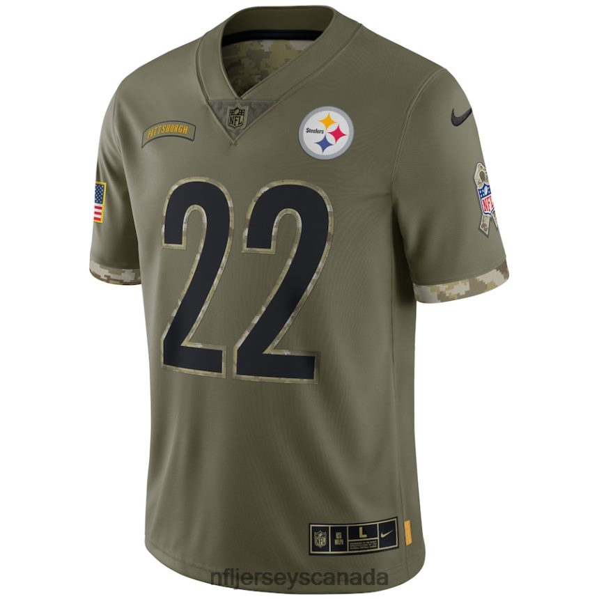 Men Pittsburgh Steelers Nike Olive 2022 Salute To Service Limited Jersey Clothing NFL TBXFR61907