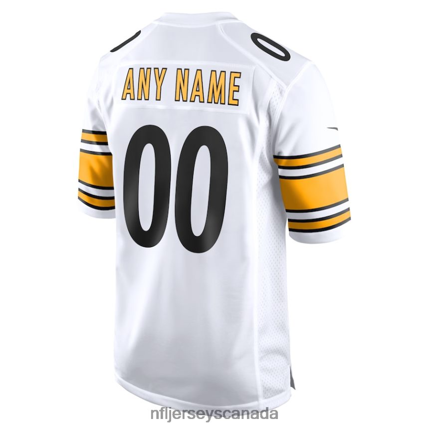 Men Pittsburgh Steelers Nike White Game Custom Jersey Clothing NFL TBXFR6204
