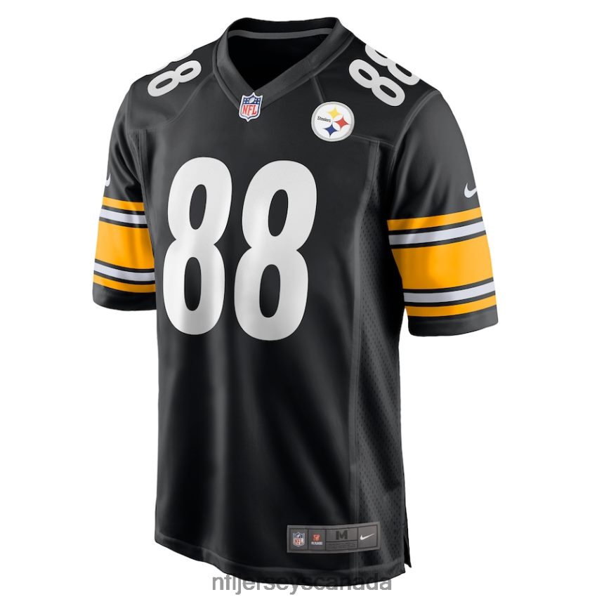 Men Pittsburgh Steelers Pat Freiermuth Nike Black Game Jersey Clothing NFL TBXFR6568