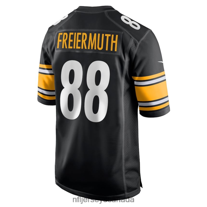 Men Pittsburgh Steelers Pat Freiermuth Nike Black Game Jersey Clothing NFL TBXFR6568