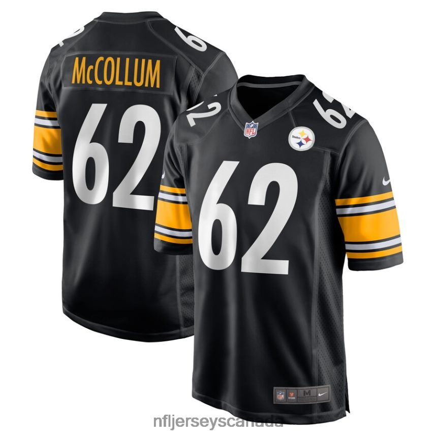 Men Pittsburgh Steelers Ryan McCollum Nike Black Game Player Jersey Clothing NFL TBXFR66148