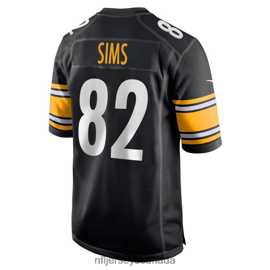 Men Pittsburgh Steelers Steven Sims Nike Black Game Jersey Clothing NFL TBXFR66236