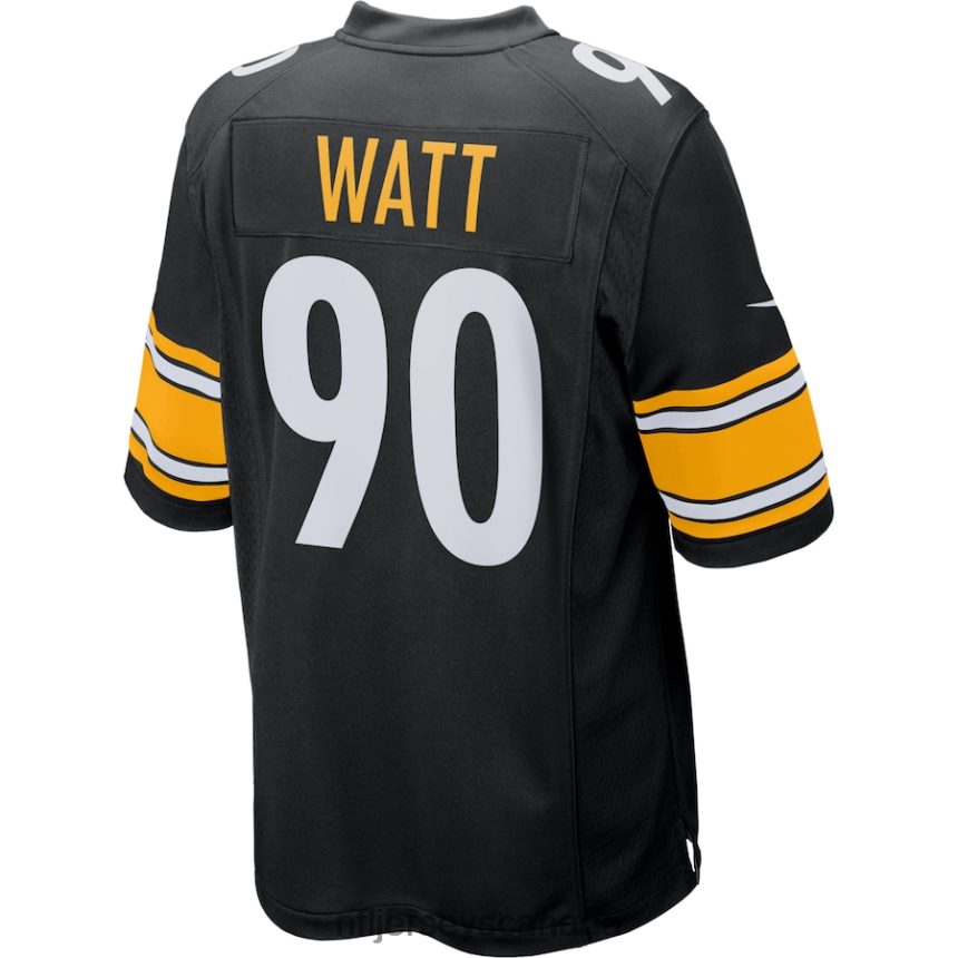 Men Pittsburgh Steelers TJ Watt Nike Black Game Player Jersey Clothing NFL TBXFR61469