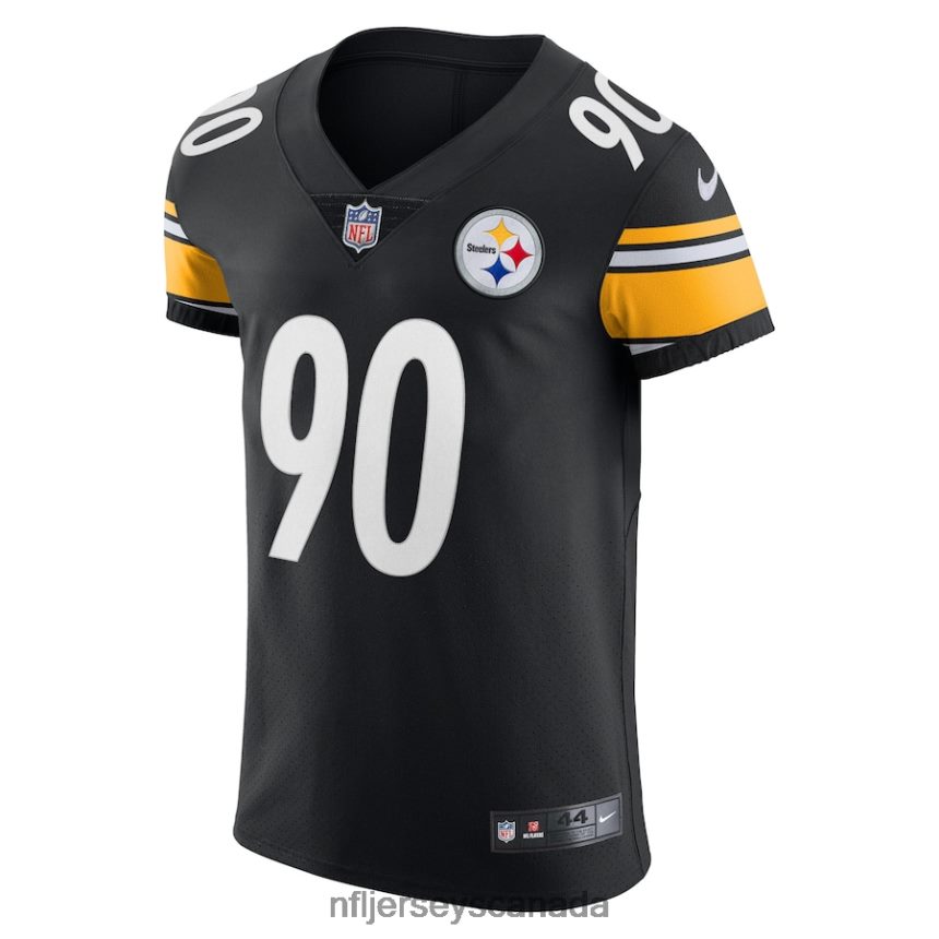 Men Pittsburgh Steelers TJ Watt Nike Black Vapor Elite Player Jersey Clothing NFL TBXFR66098