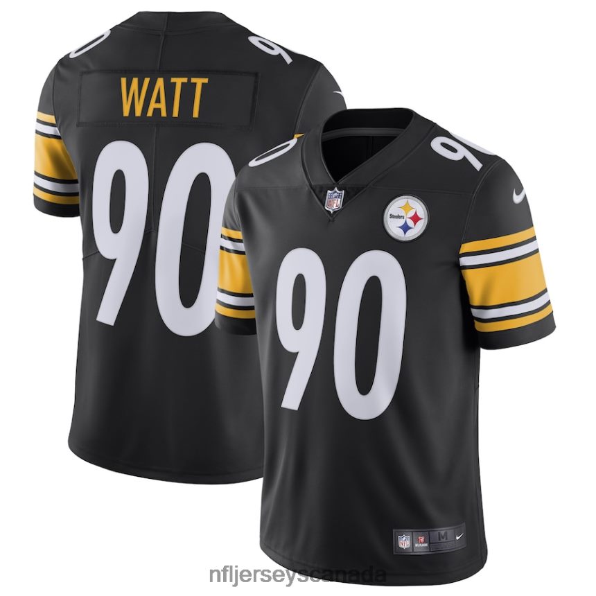 Men Pittsburgh Steelers TJ Watt Nike Black Vapor Untouchable Limited Jersey Clothing NFL TBXFR6305