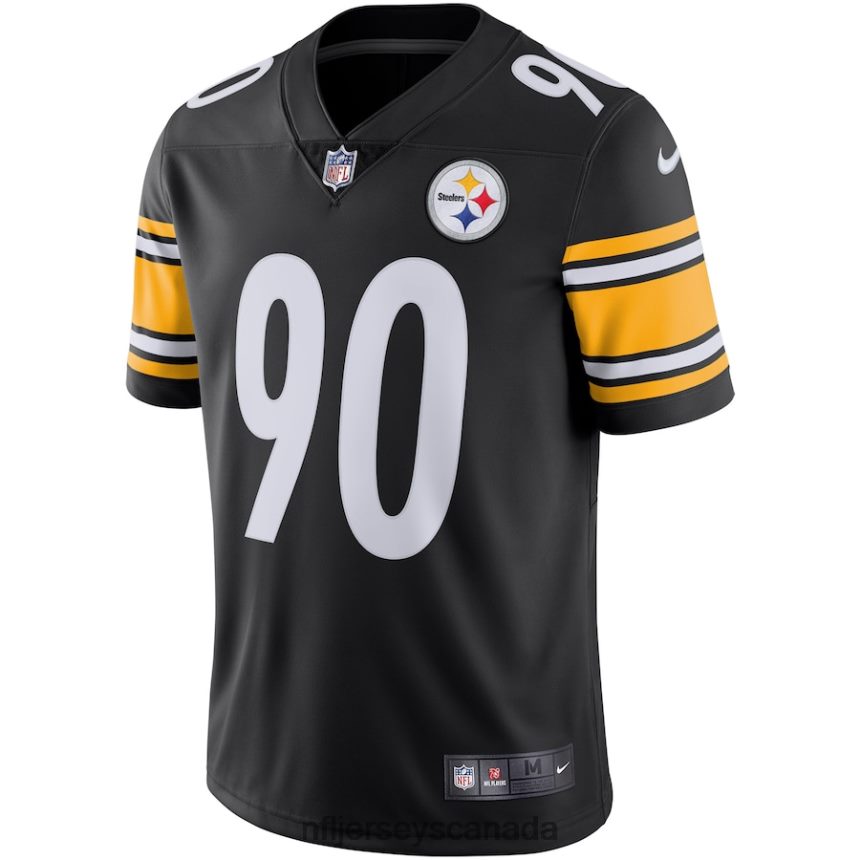 Men Pittsburgh Steelers TJ Watt Nike Black Vapor Untouchable Limited Jersey Clothing NFL TBXFR6305