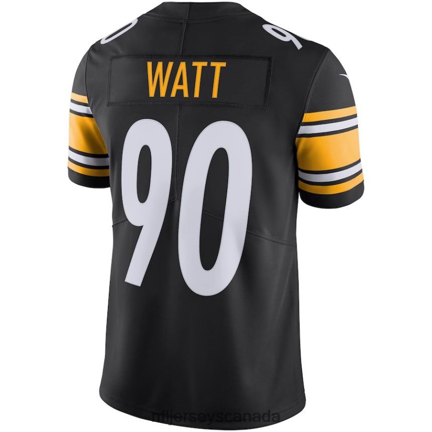 Men Pittsburgh Steelers TJ Watt Nike Black Vapor Untouchable Limited Jersey Clothing NFL TBXFR6305