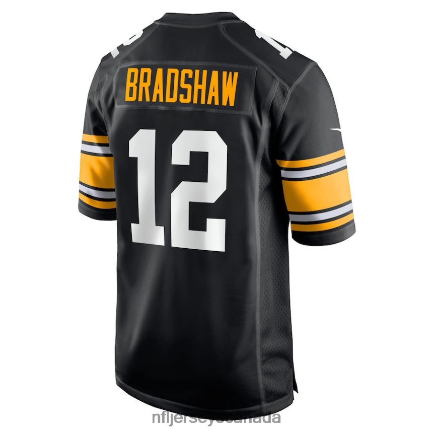 Men Pittsburgh Steelers Terry Bradshaw Nike Black Retired Player Jersey Clothing NFL TBXFR61221