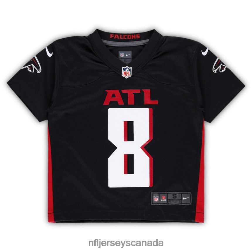 Men Preschool Atlanta Falcons Kyle Pitts Nike Black Game Jersey Clothing NFL TBXFR61420