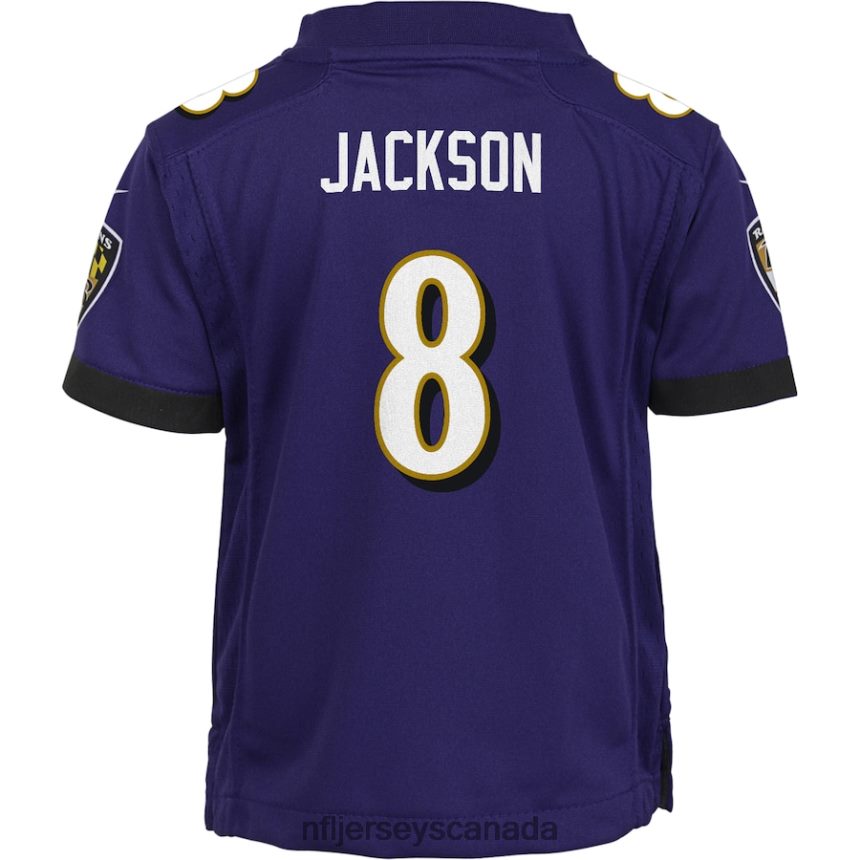 Men Preschool Baltimore Ravens Lamar Jackson Nike Purple Game Jersey Clothing NFL TBXFR64747