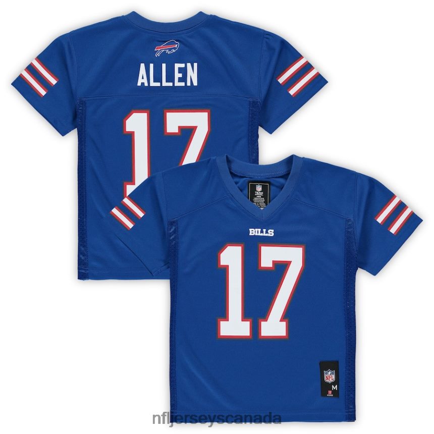 Men Preschool Buffalo Bills Josh Allen Royal Replica Player Jersey Clothing NFL TBXFR6503