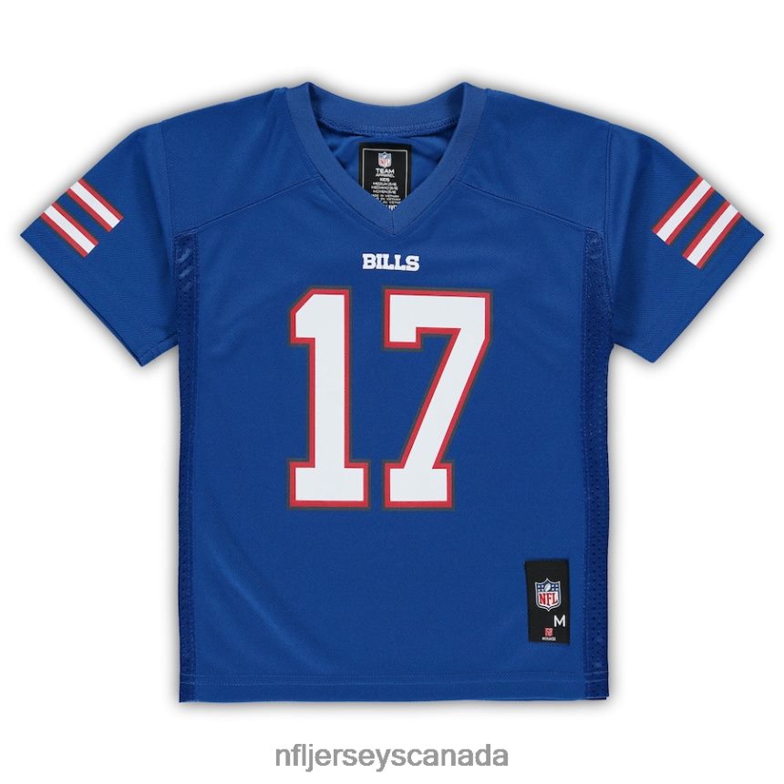 Men Preschool Buffalo Bills Josh Allen Royal Replica Player Jersey Clothing NFL TBXFR6503