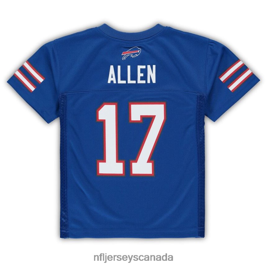 Men Preschool Buffalo Bills Josh Allen Royal Replica Player Jersey Clothing NFL TBXFR6503
