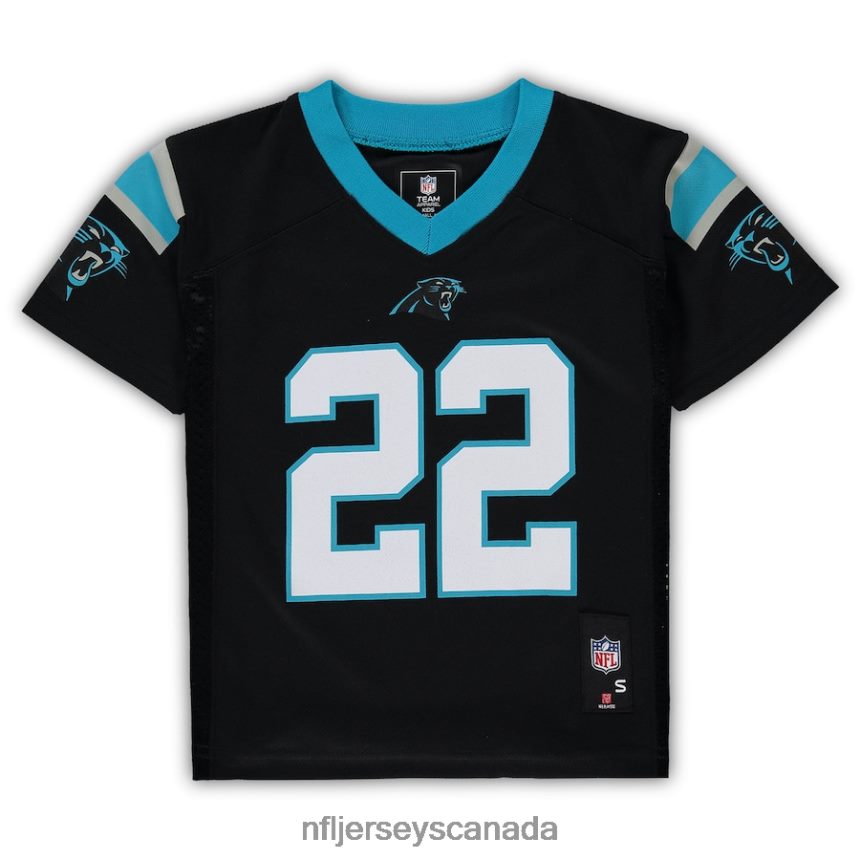 Men Preschool Carolina Panthers Christian McCaffrey Black Replica Player Jersey Clothing NFL TBXFR61485