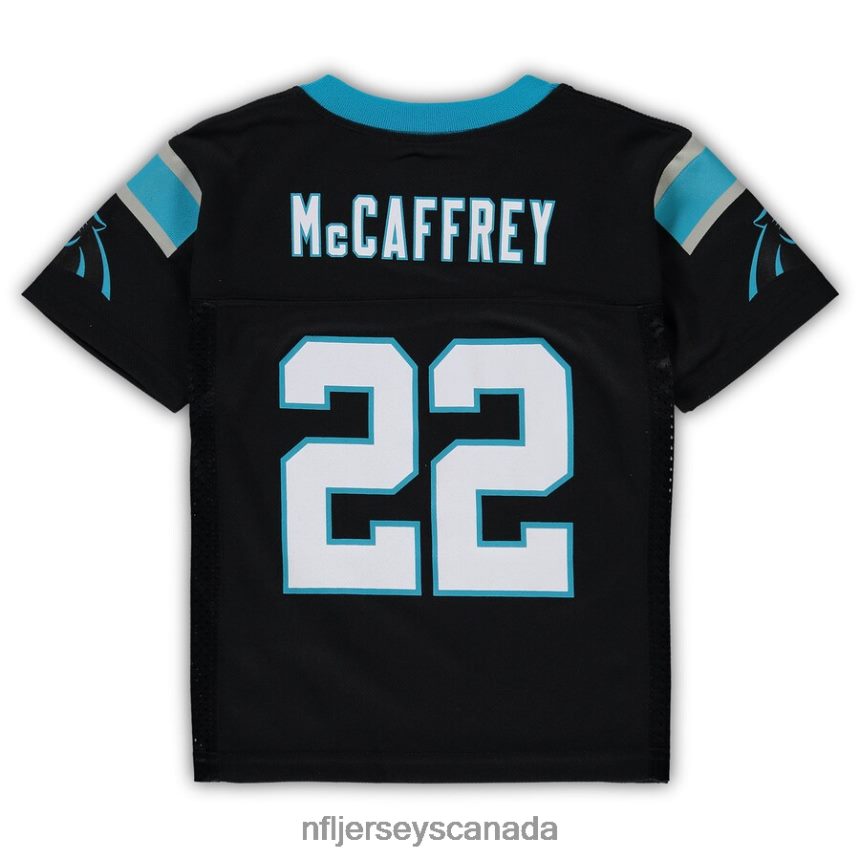 Men Preschool Carolina Panthers Christian McCaffrey Black Replica Player Jersey Clothing NFL TBXFR61485
