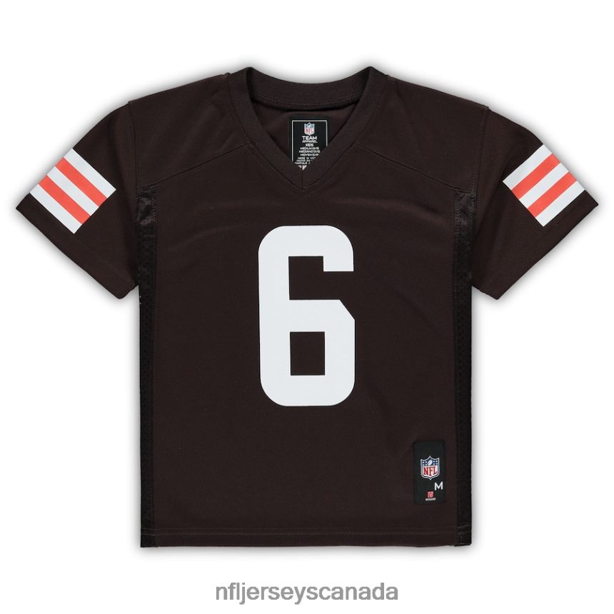 Men Preschool Cleveland Browns Baker Mayfield Brown Replica Player Jersey Clothing NFL TBXFR61426
