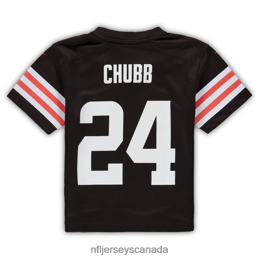 Men Preschool Cleveland Browns Nick Chubb Nike Brown Game Jersey Clothing NFL TBXFR63194
